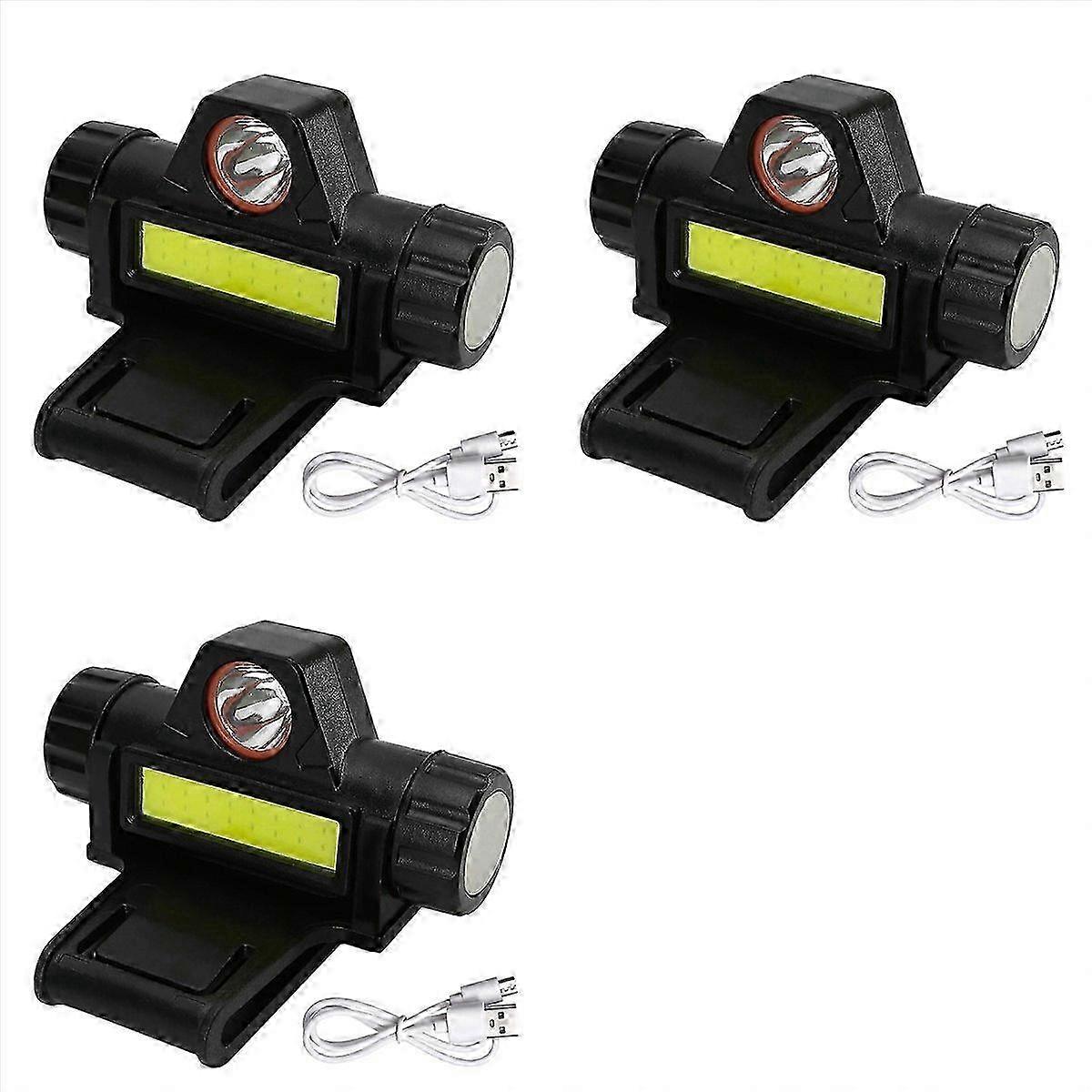 2026 Suitable 3X Rechargeable Welding Helmet Light Versatile Headlamp Flashlight with Mount Holder, Automatic Dimm