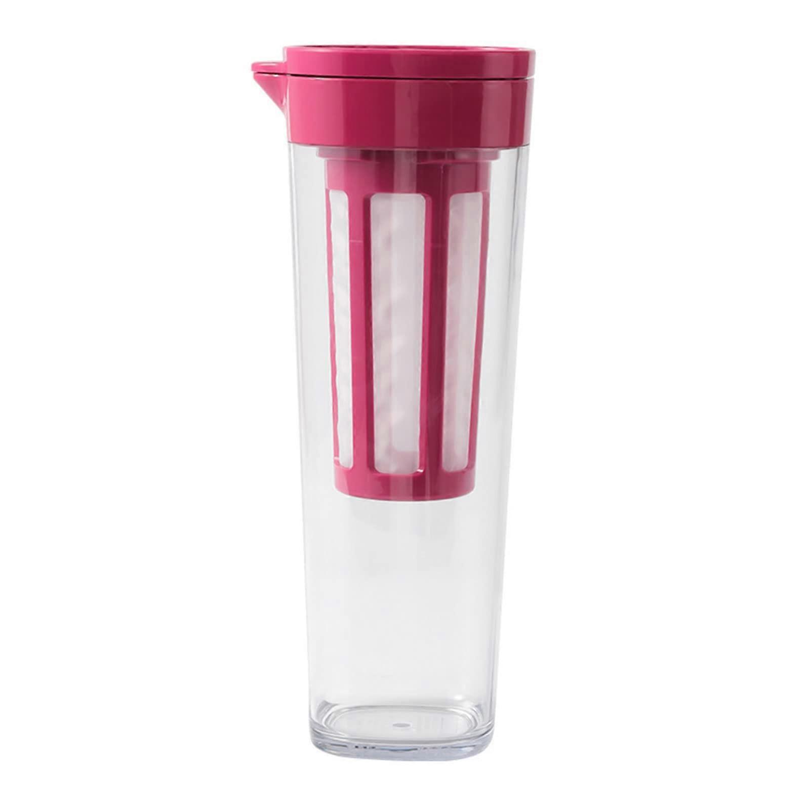 Cold Beverage Pitcher with Leak Proof Silicone Seal and Fine Filter Screen for Iced Tea