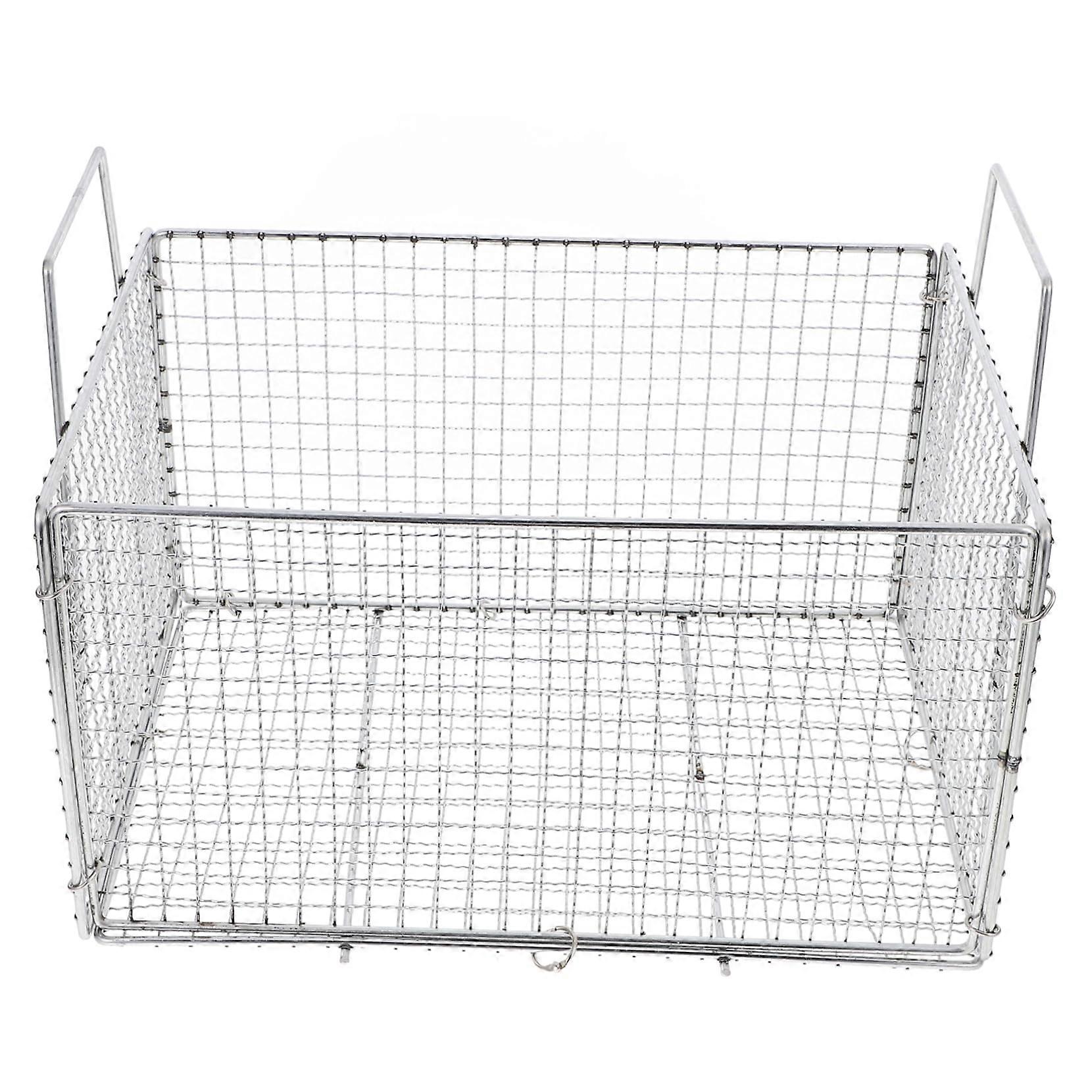 Stainless Steel Multipurpose Frying Basket with Handle, Foldable Kitchen Strainer, Large Capacity