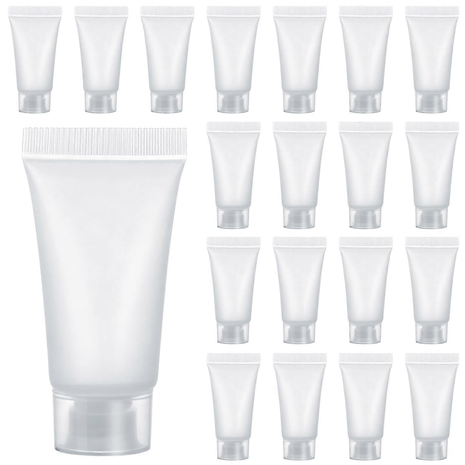 Travel Toiletry Bottles 5ml Refillable Tubes 20 Pcs LeakProof Mini Containers for Shampoo Lotion Toothpaste