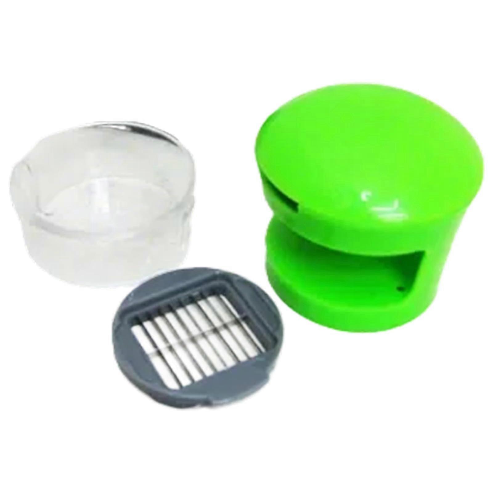 Garlic Press and Vegetable Chopper with Fast Crushing and Easy Slicing for Compact Kitchen Use