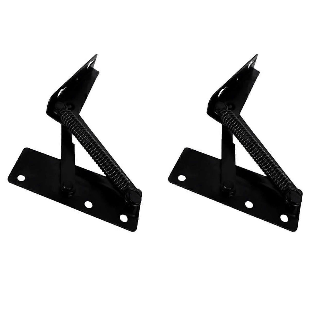1 Pair Foldable Lifting Bracket Cabinets Sofa Hinge Lifter Furniture Storage Support Hinges Spring Standing Rack Hinge