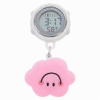 Retractable Digital Pocket Watch with Clip for Nursing and Medical Use