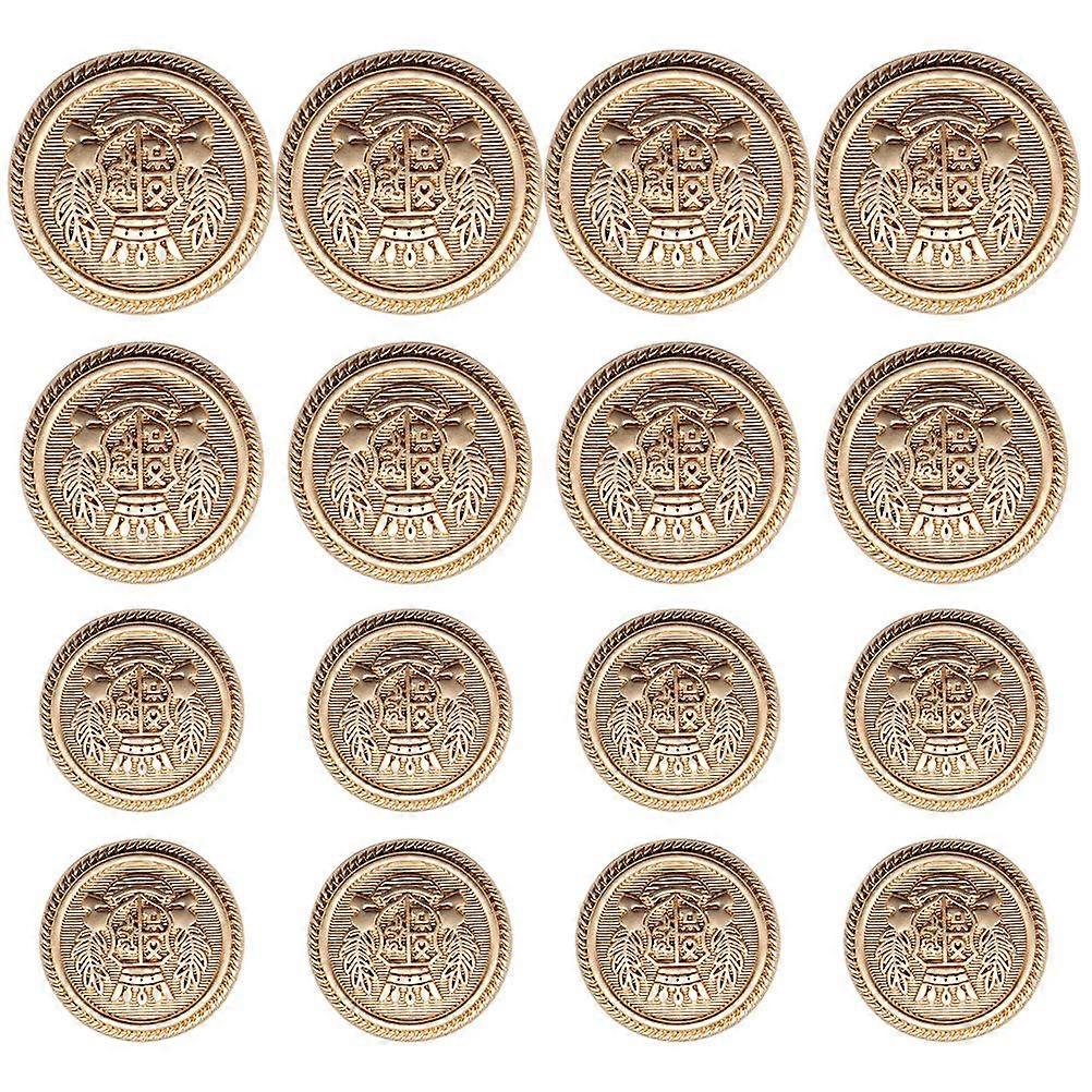 16pcs Sewing Buttons Delicate Alloy Decorative Button British Styled Button