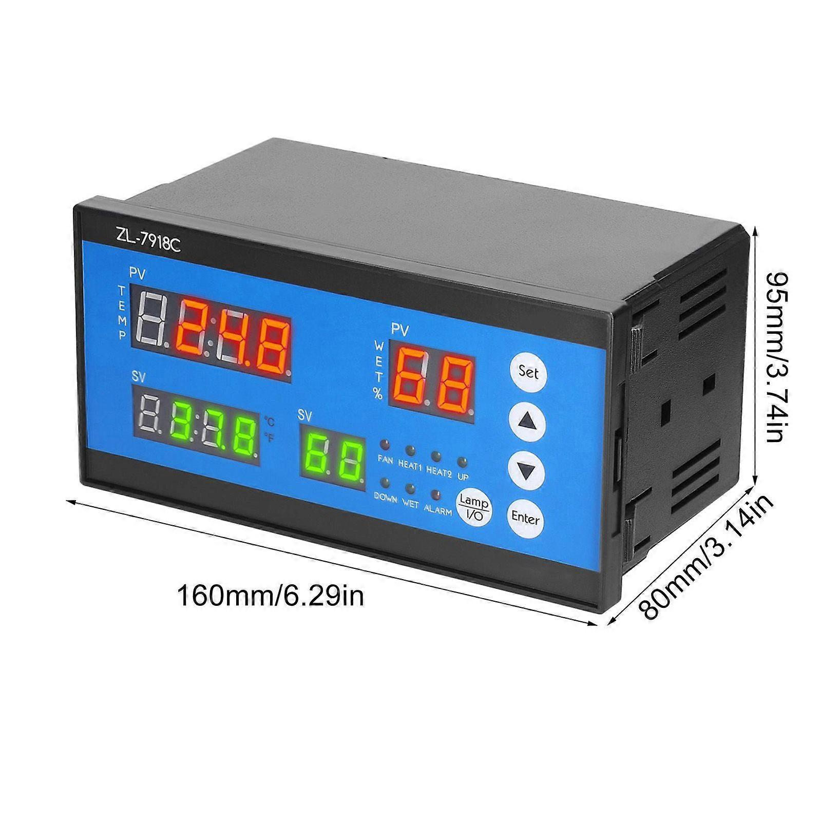 Intelligent Eggs Incubator Controller Multifunctional Automatic Incubator Eggs Hatcher Control System Incubation Temperature and Humidity Controlling 