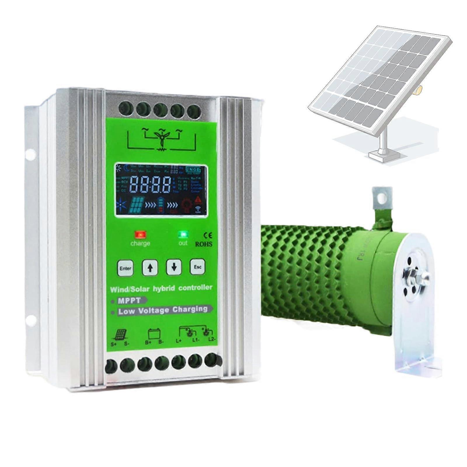 2000W Wind Solar Hybrid Charge Controller 12V 24V with LCD Display and Battery Protection
