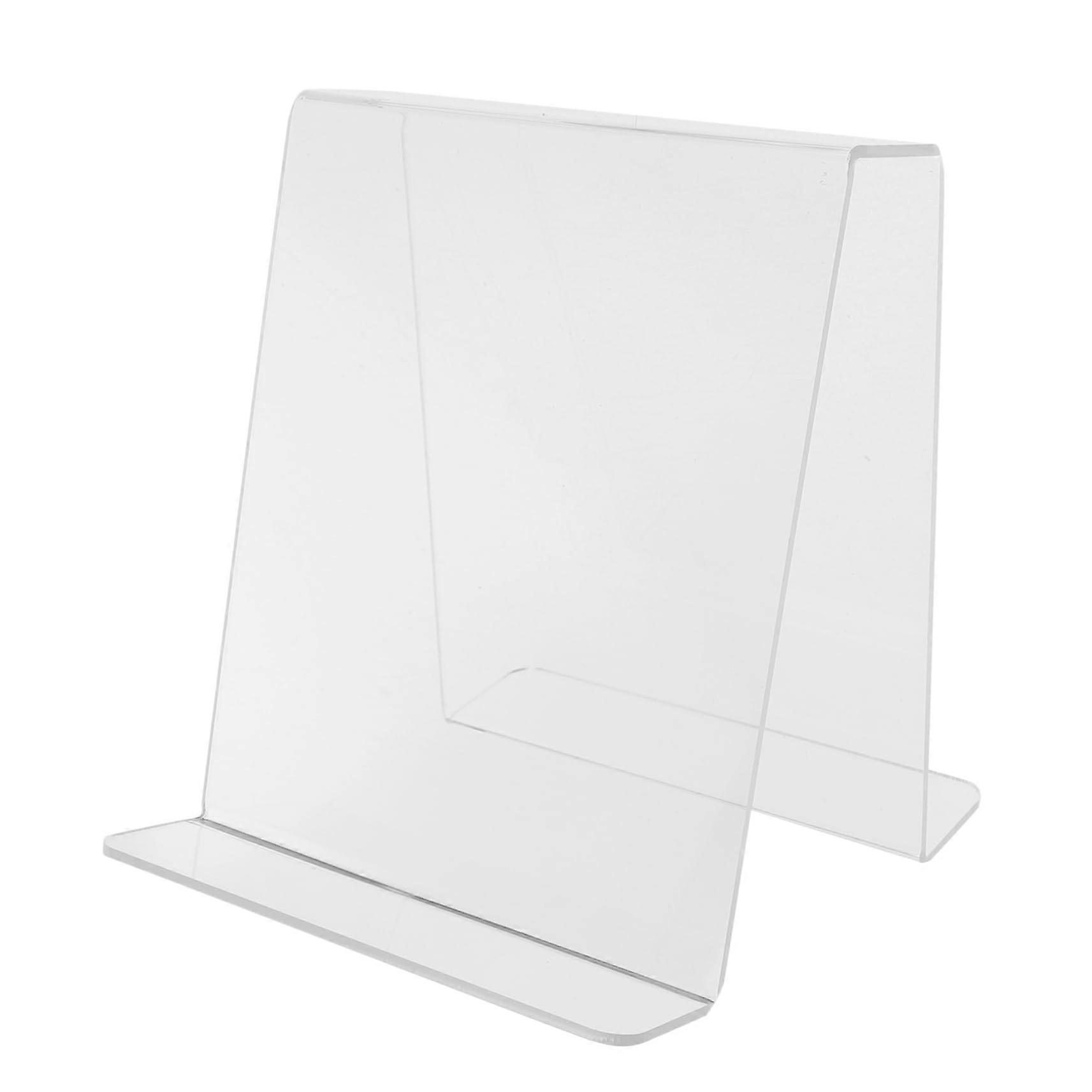 Vinyl Record Storage Rack Acrylic Desktop Organizer for Books Files Vertical Space Saving Stand