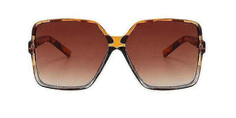 Oversized Square Flat Top Sunglasses Large Black Square Women Uv400