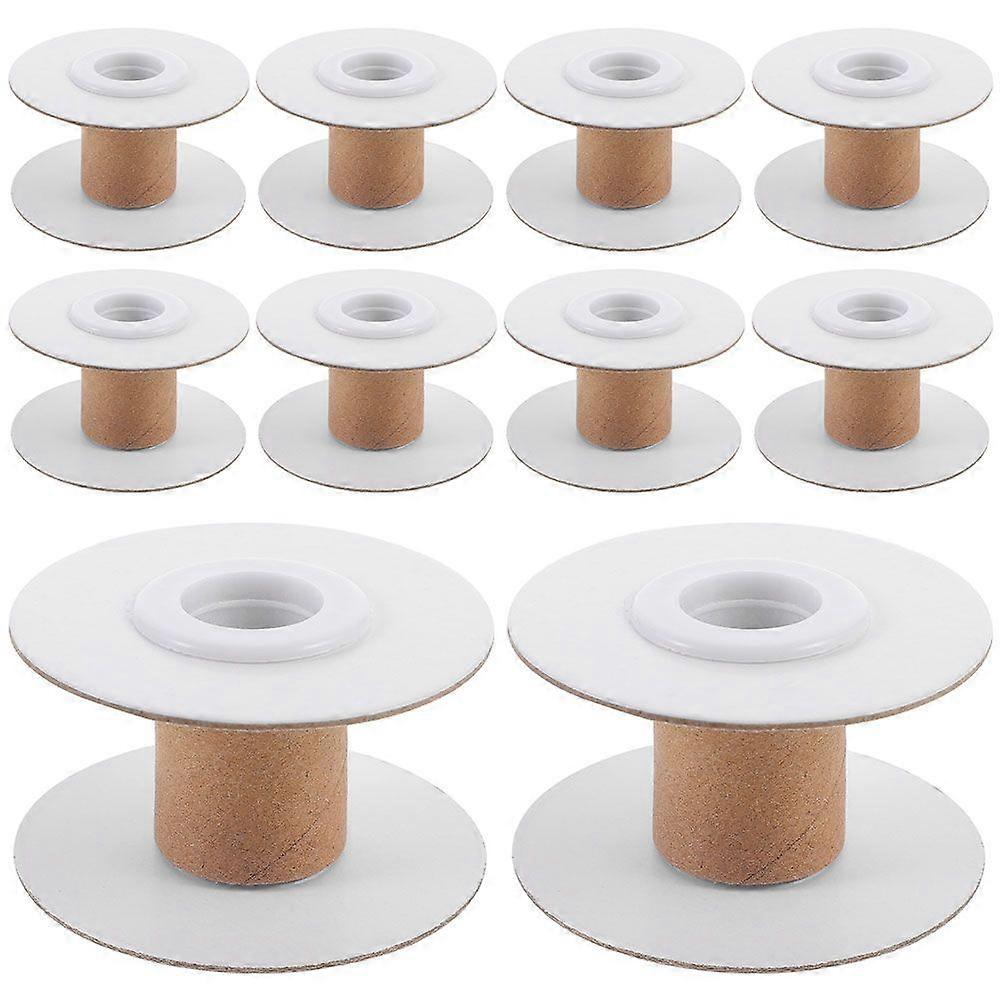 20Pcs Empty Wire Spools Removable Paper Sewing Spools Thread Spools Embroidery Weaving Bobbins