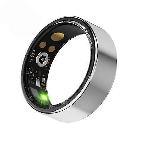 Smart Ring Health Tracker for iPhone and Android, Silver Size 9, Sleep and Activity Monitoring
