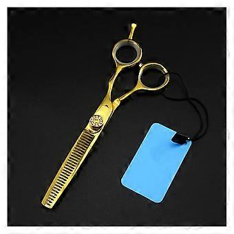 Professionelles Haarschneideschere-Set, 15 cm (6 Zoll) Ausdünn- und Schneideschere, Friseurschere aus Edelstahl