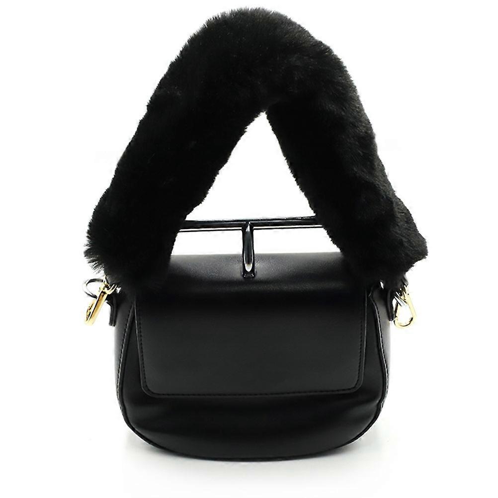 Handbag Handle Plush Buckle Handle Replacement Strap 48Cm for Women