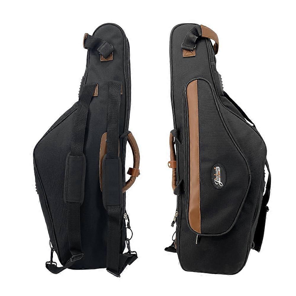 Lightweight Alto Saxophone Case with Adjustable Shoulder Strap and Front Storage Pocket