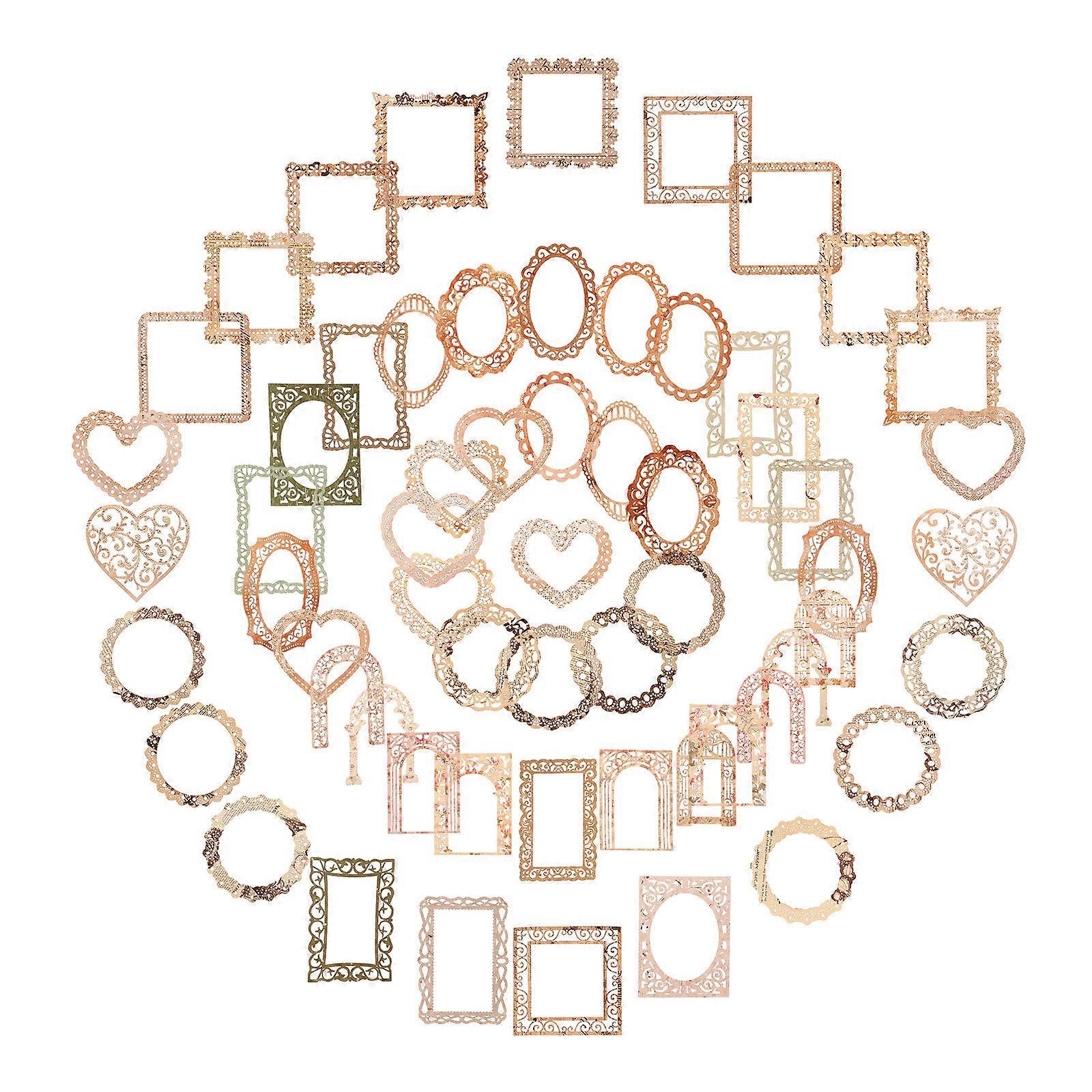 Lace Border Scrapbook Paper for DIY Crafting 60 Sheets Assorted Color