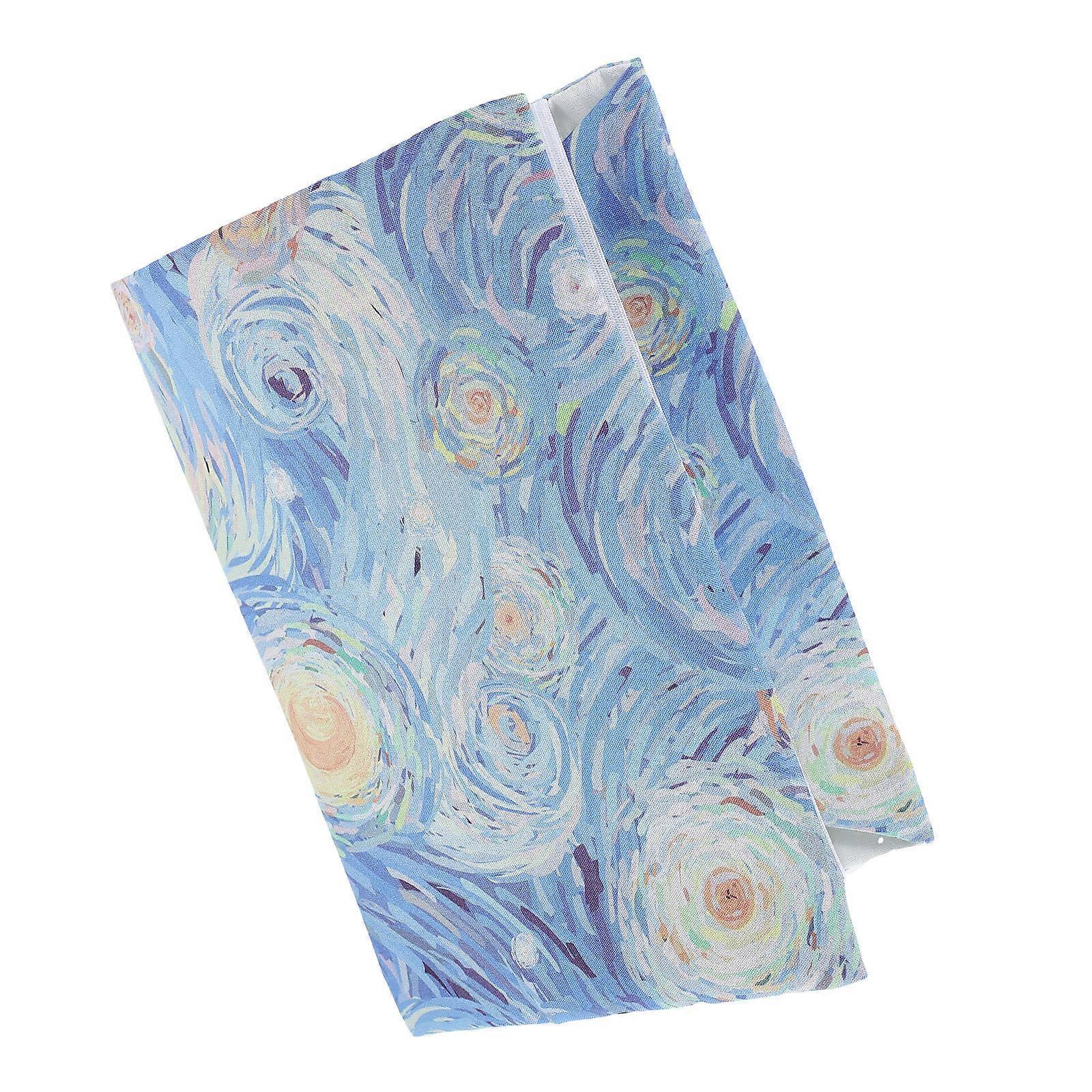 Hand-Made Book Cover for Protection Cloth Blue Book Protector