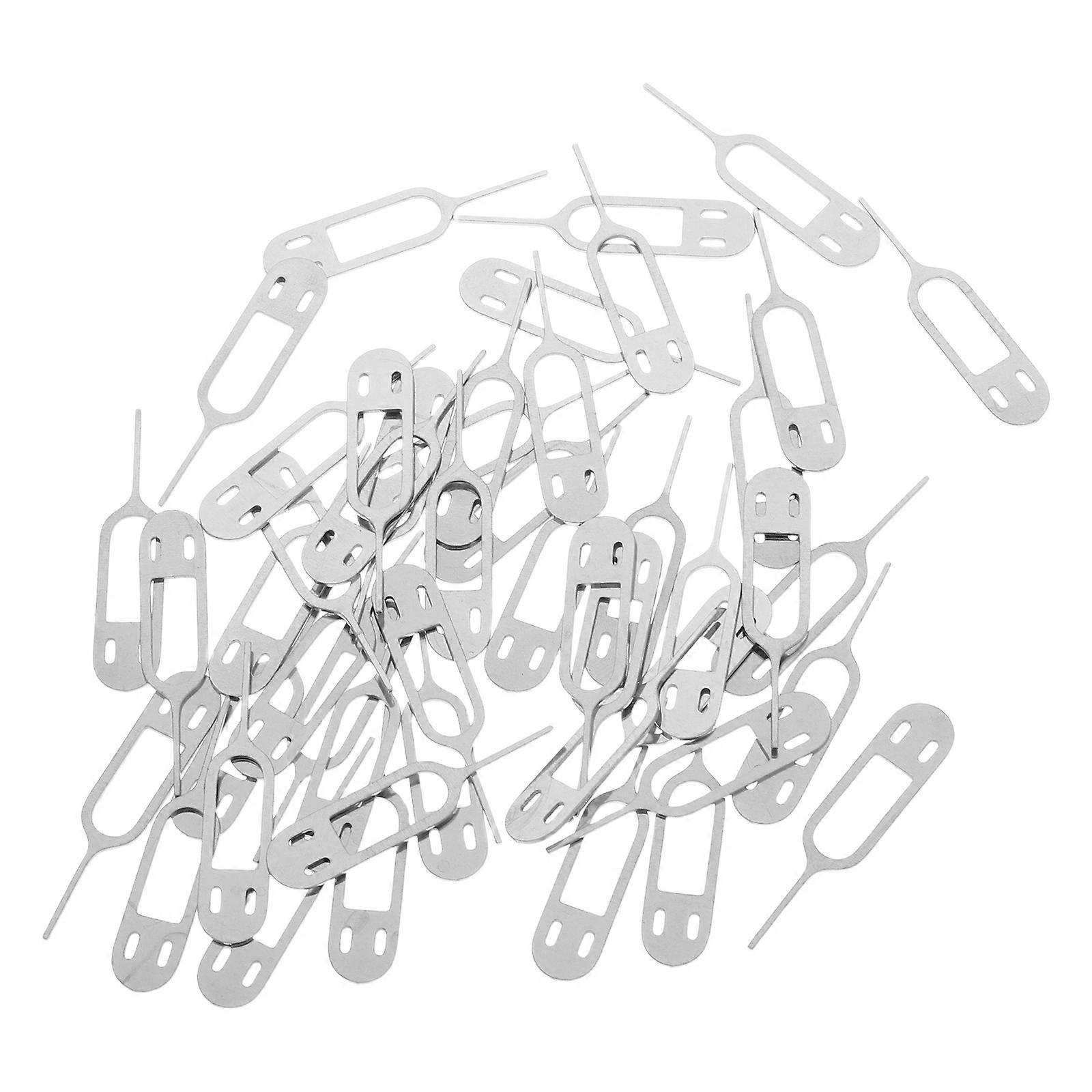 Universal Sim Card Removal Pin Stainless Steel Tool for Ejecting Sim Card 50Pcs