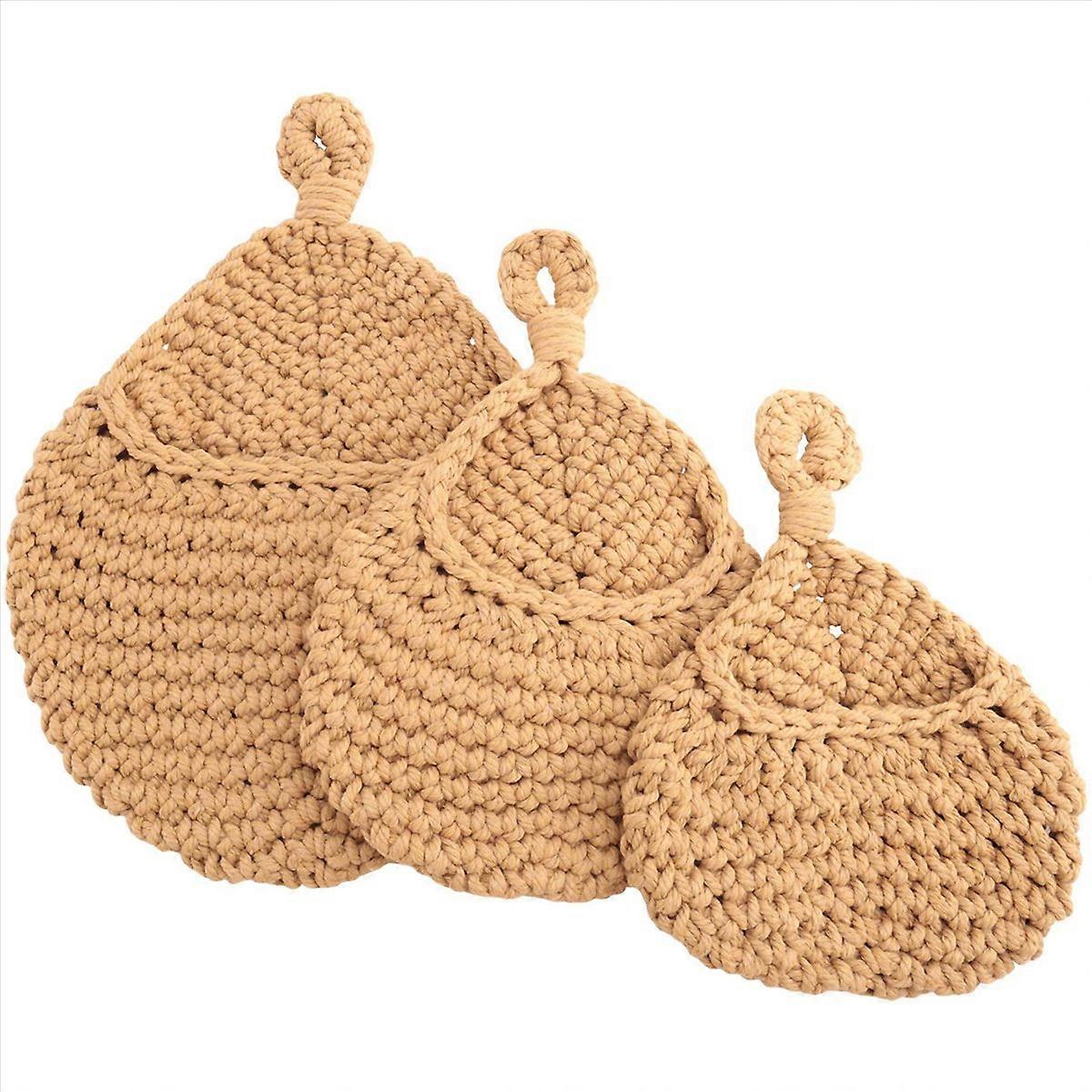 3Pcs Boho Hanging Basket, for Storage, Vegetable Keeper