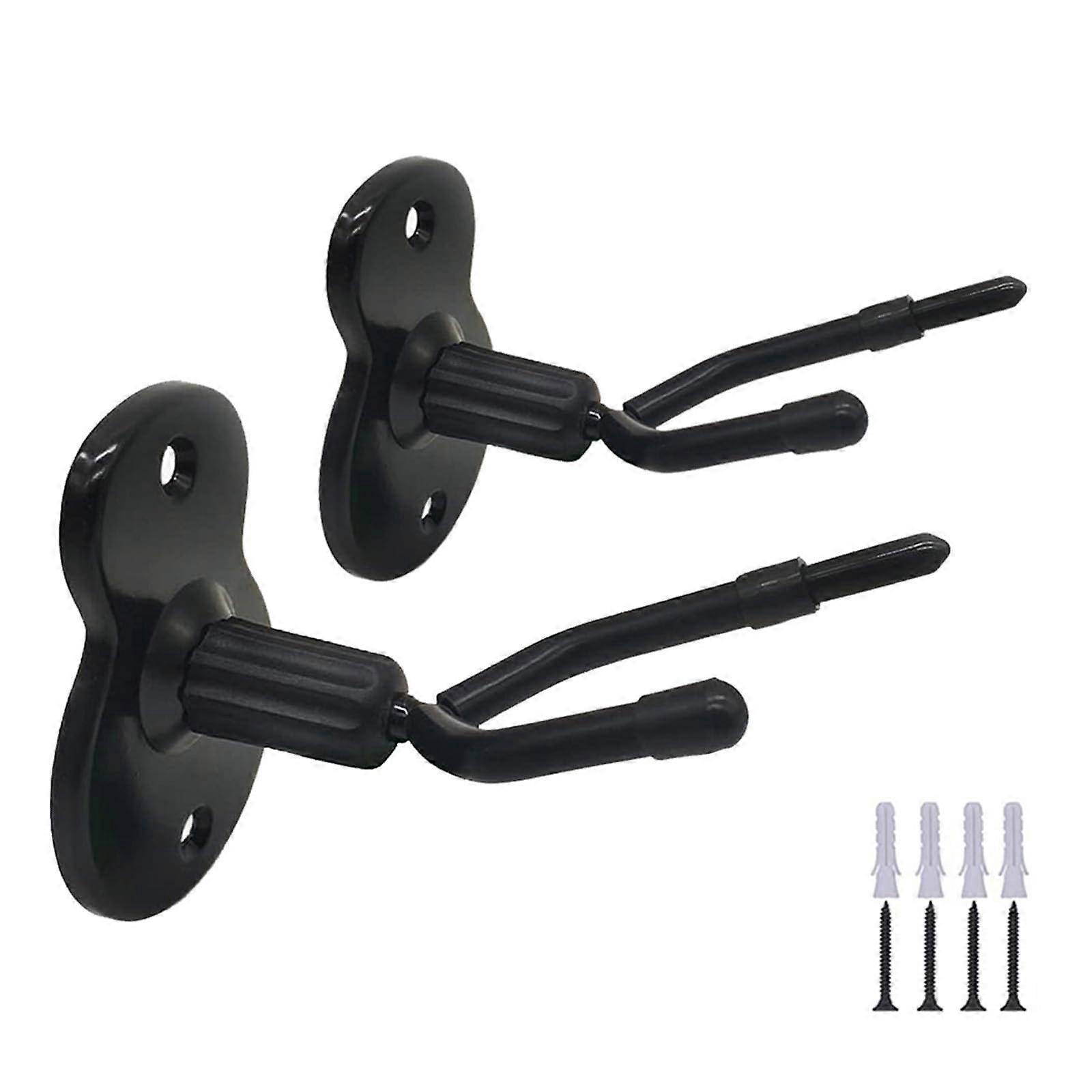 Violin Wall Mount Hanger 2 Pack with Bow Holder for Violin and Viola Secure Scroll Support