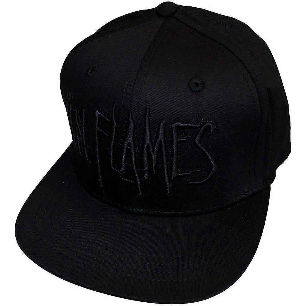 In Flames Black Logo Snapback Baseball Cap