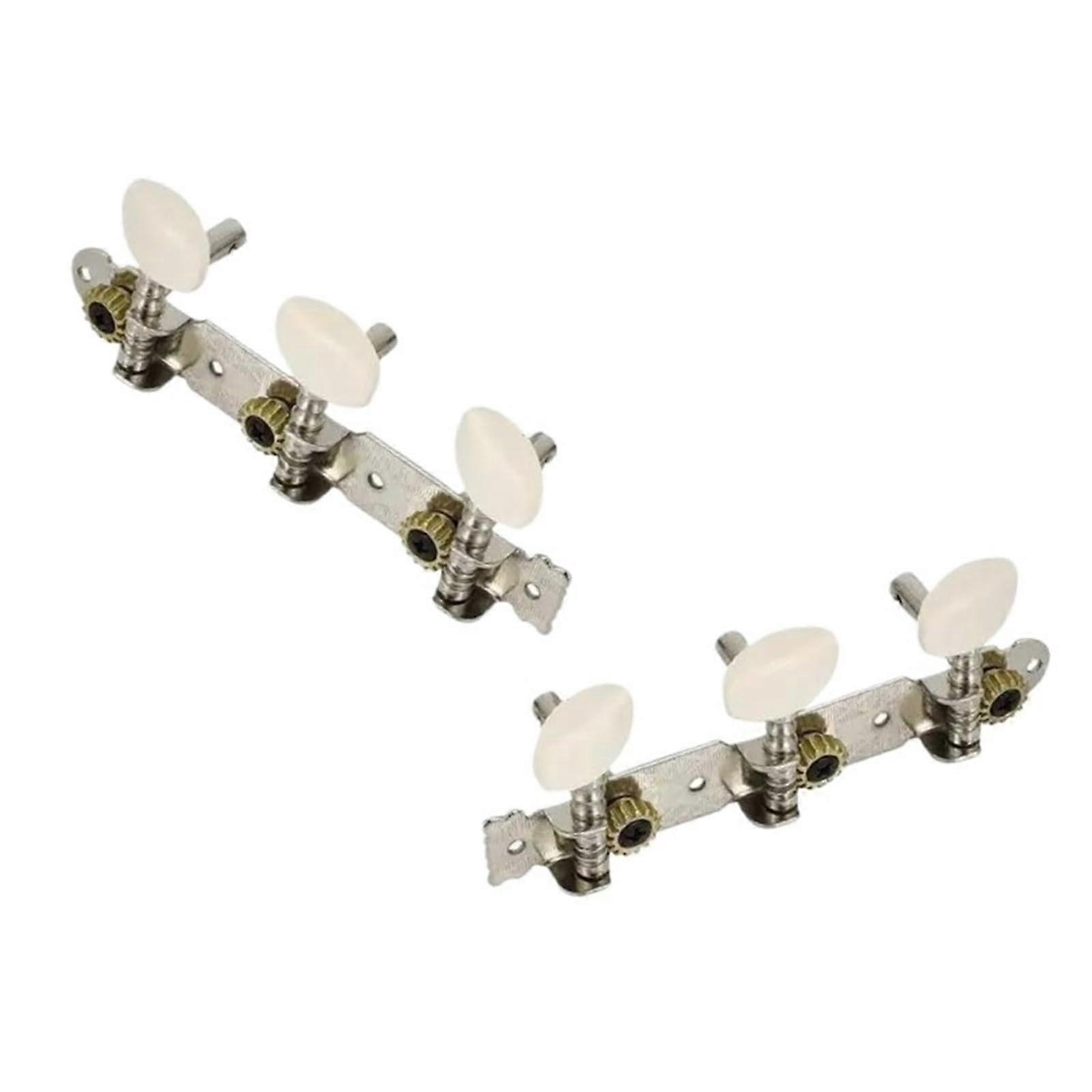 Classical Guitar Tuning Pegs Set with Knobs, 6 Piece Replacement Machine Heads for Acoustic Guitar