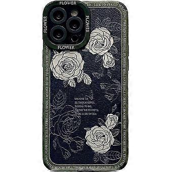 Compatible With Iphone12promax Protective Case French Flower Personality Creative Girl Female 16