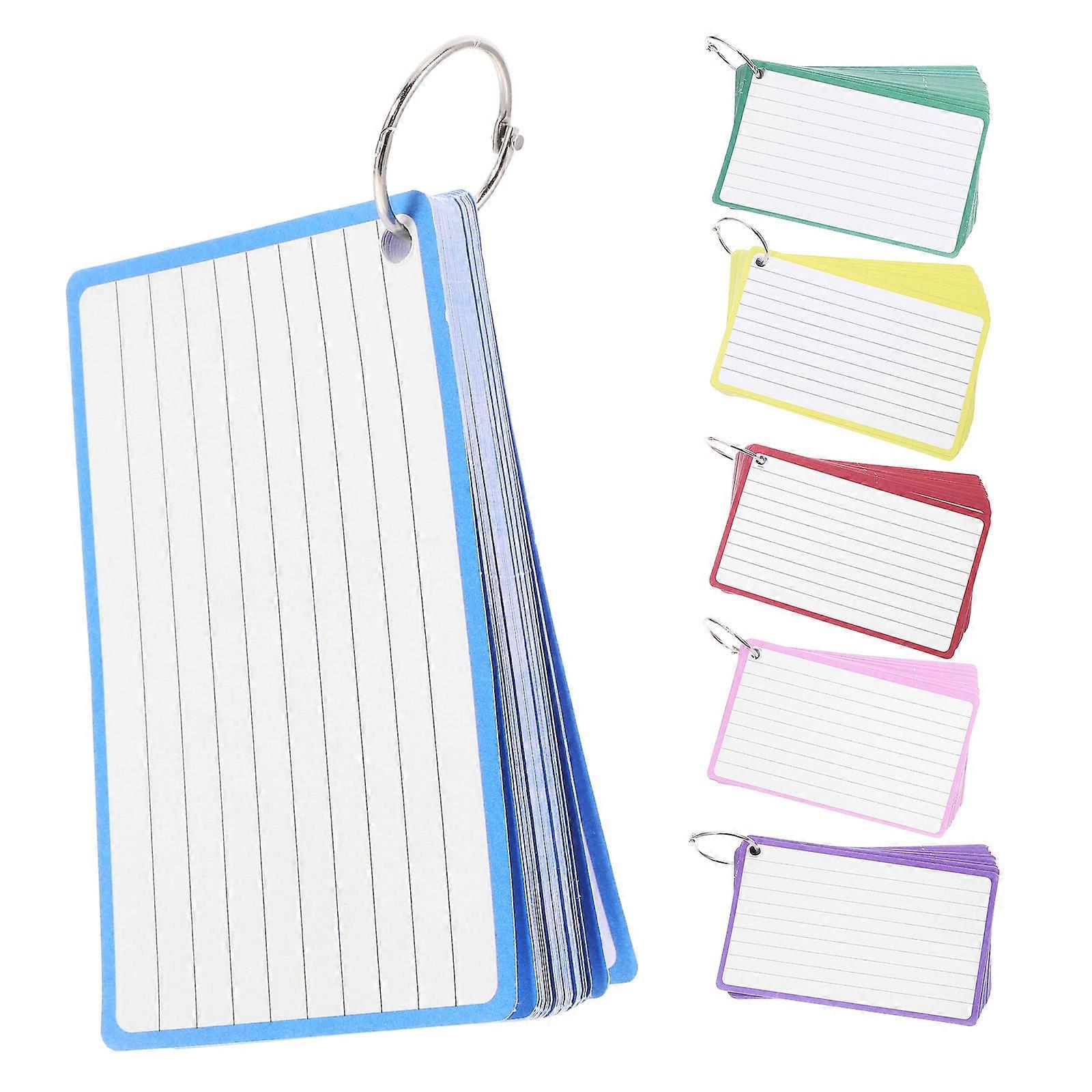 Index Cards Small Notepads for Note Taking 3Pcs with Assorted Colors