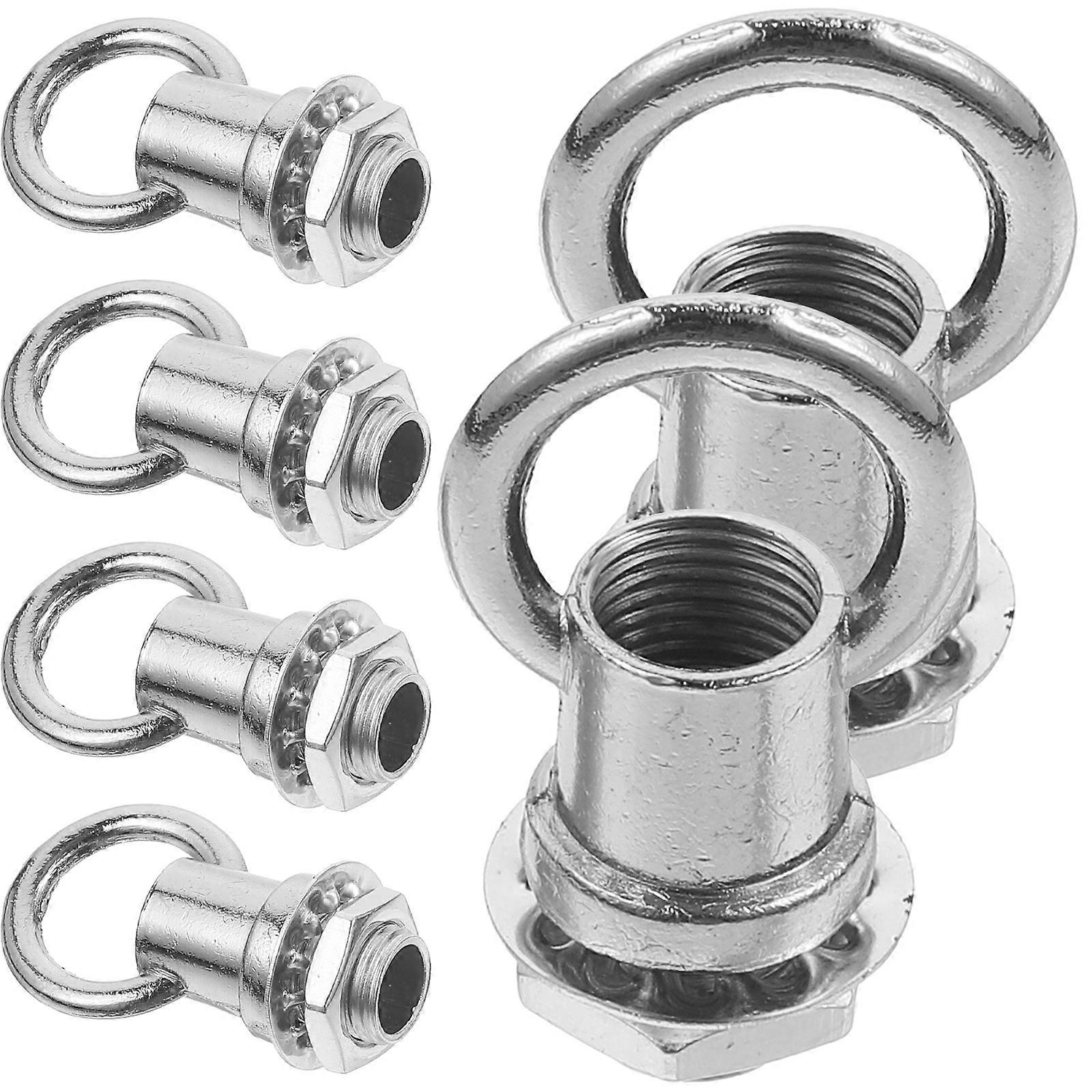 6pcs Ceiling Hook Eye Bolt Hook Fastener Light Fixture Hanging Hook Ring Screw