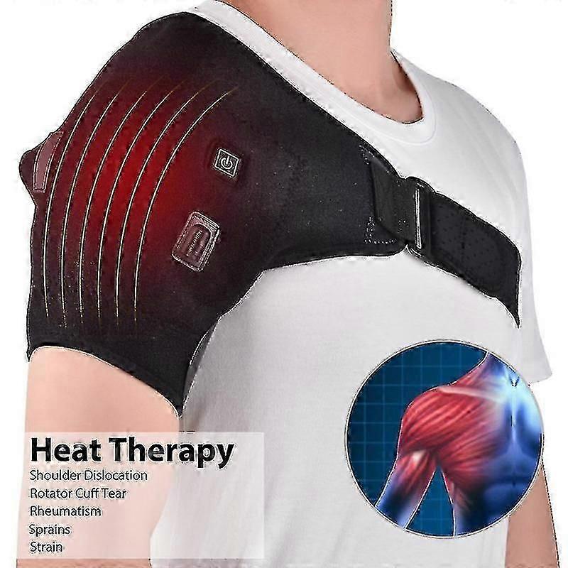 Heated Shoulder Wrap Brace Wireless Shoulder Massager