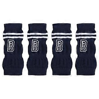 4pcs Dog Elbow Protector Joint Protection Dirty Resistance Stylish Letter Pattern Pet Elbow Protective Sleeve XL