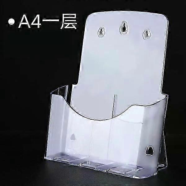 Acrylic file rack, hanging type, wall-mounted design