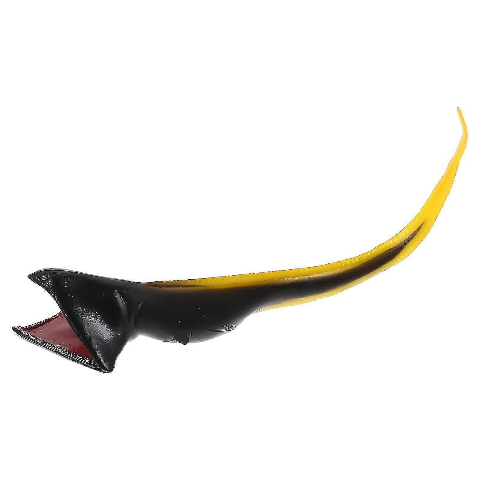 Simulation Eel Model for Decor Black PVC Artificial Eel Toy