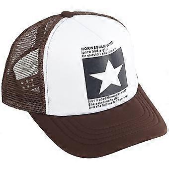 Pentagram baseball kasket voksenhip hop flad rand cap baseball kasket