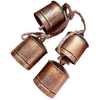 Cow Bell Horse Sheep Bells compatible with Pets Metal Ringing Bells 5 Strings