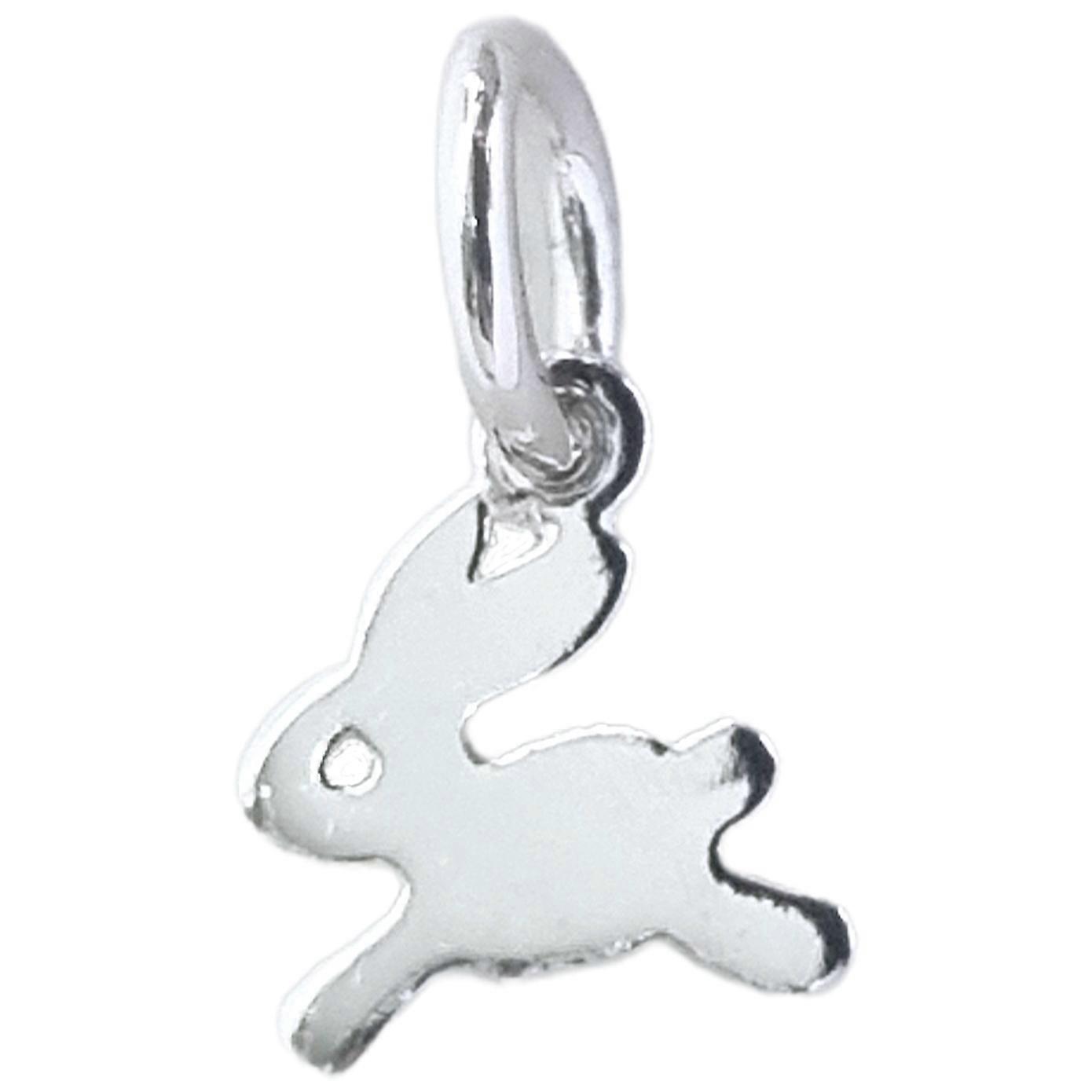 Apx 8mm Tiny Micro Rabbit sterling silver charm .925 x 1 TINY Rabbits charms