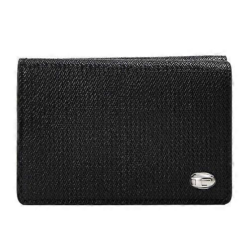 Cartera tríptico de piel texturizada Diesel