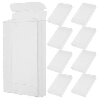 10pcs PVC Cassette Cassette Bande Rack Transparent Bande Audio Étui de Rangement Transparent En Plastique Portable Musique Collectors Conteneur 40 fil