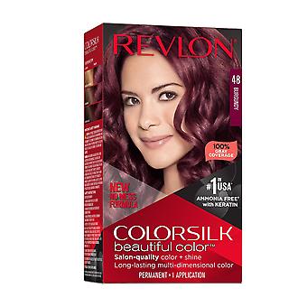 Revlon New Colorsilk Hermoso Tinte Permanente para el Cabello, Fórmula Sin Desorden, 48 Borgoña, 1 Paquete