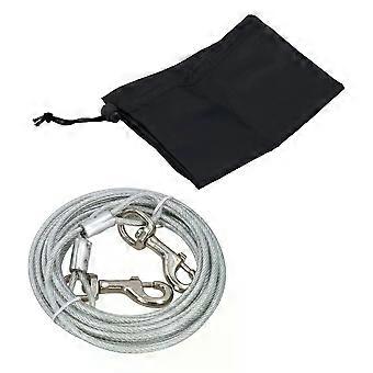 Dog Puppy Yard Dog Tie Out Stake & 20ft Tie-Out Cable Home Garden Travel