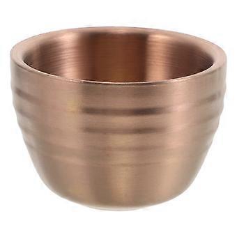 Rose Gold Stainless Steel Mini Cup for Sauce Dipping 4Pcs Outdoor Travel