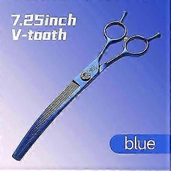 Curved Pet Thinning Shears 7.25" - Professional Grooming Scissors For Dogs And