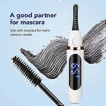 1PC Electric Heated Eyelash Curler Portable Eyelash Curling Device Quick Heating Natural Eyelash Curler Long Lasting Make up Tool