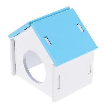 Hamsternest, Hamsterversteck, Ruhehaus, blaues PVC-Material