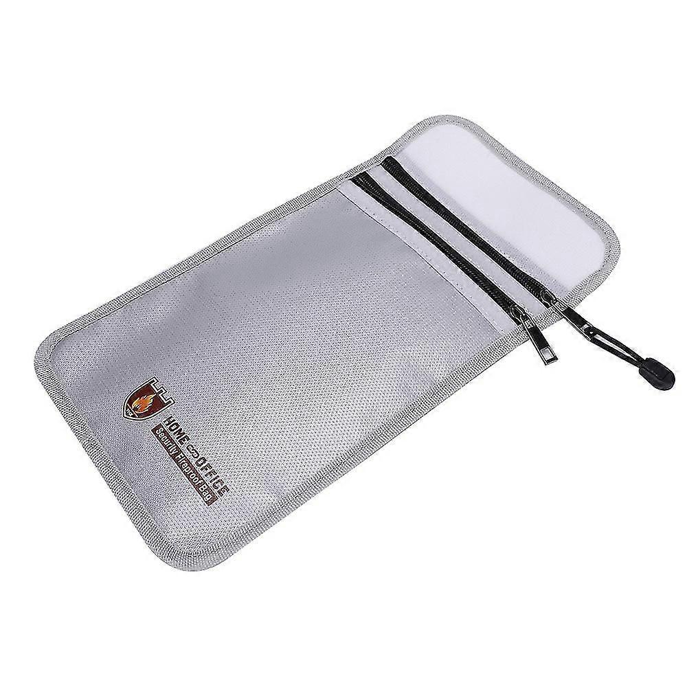 Fireproof Document Bag, Waterproof Envelope Bag Holder,27x17.5cm,white