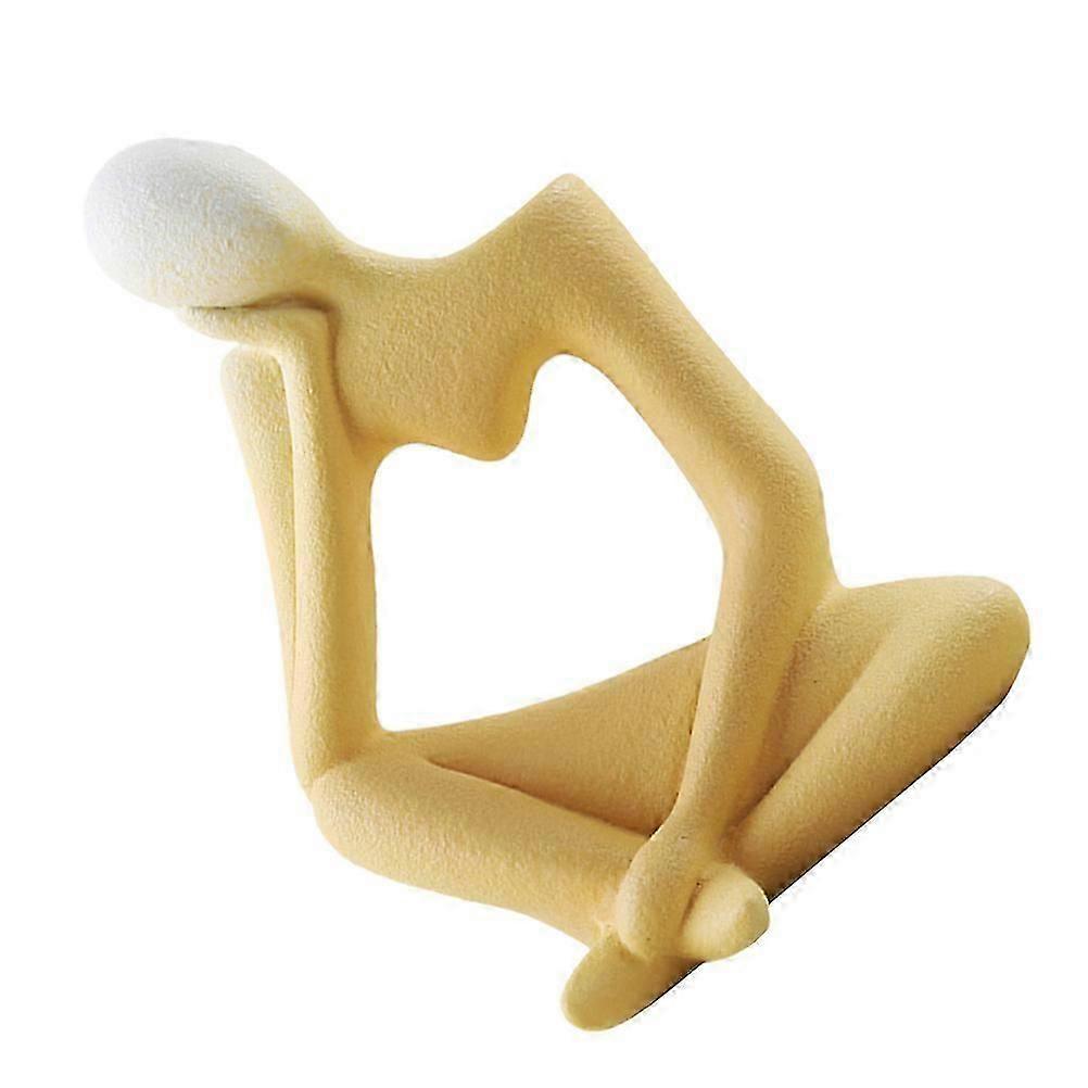Thinker Vase Ceramic Flower Container for Desktop Decor Use