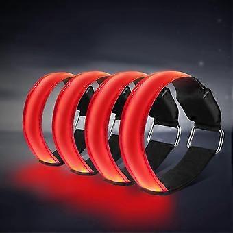 Led Armbands, Glow Bracelet Running Lights compatible with Runners Safety Wristband Ankle Reflective Strips with Flashing Lights