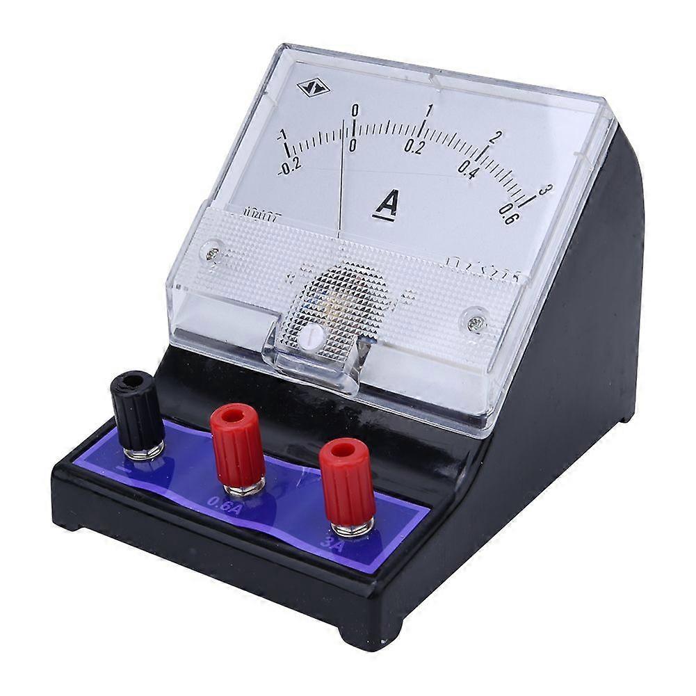 DC Current Measuring Gauge Physical Educational Experimental Current Meter 0~0.6A 0~3A 2.5 Accuracy Level