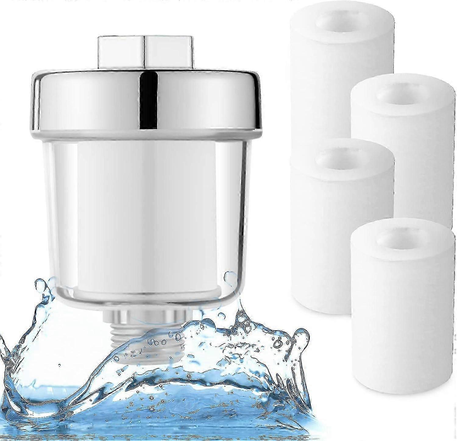 Shower filter, shower filter, shower head water filter with 5 filter elements (shower filter)