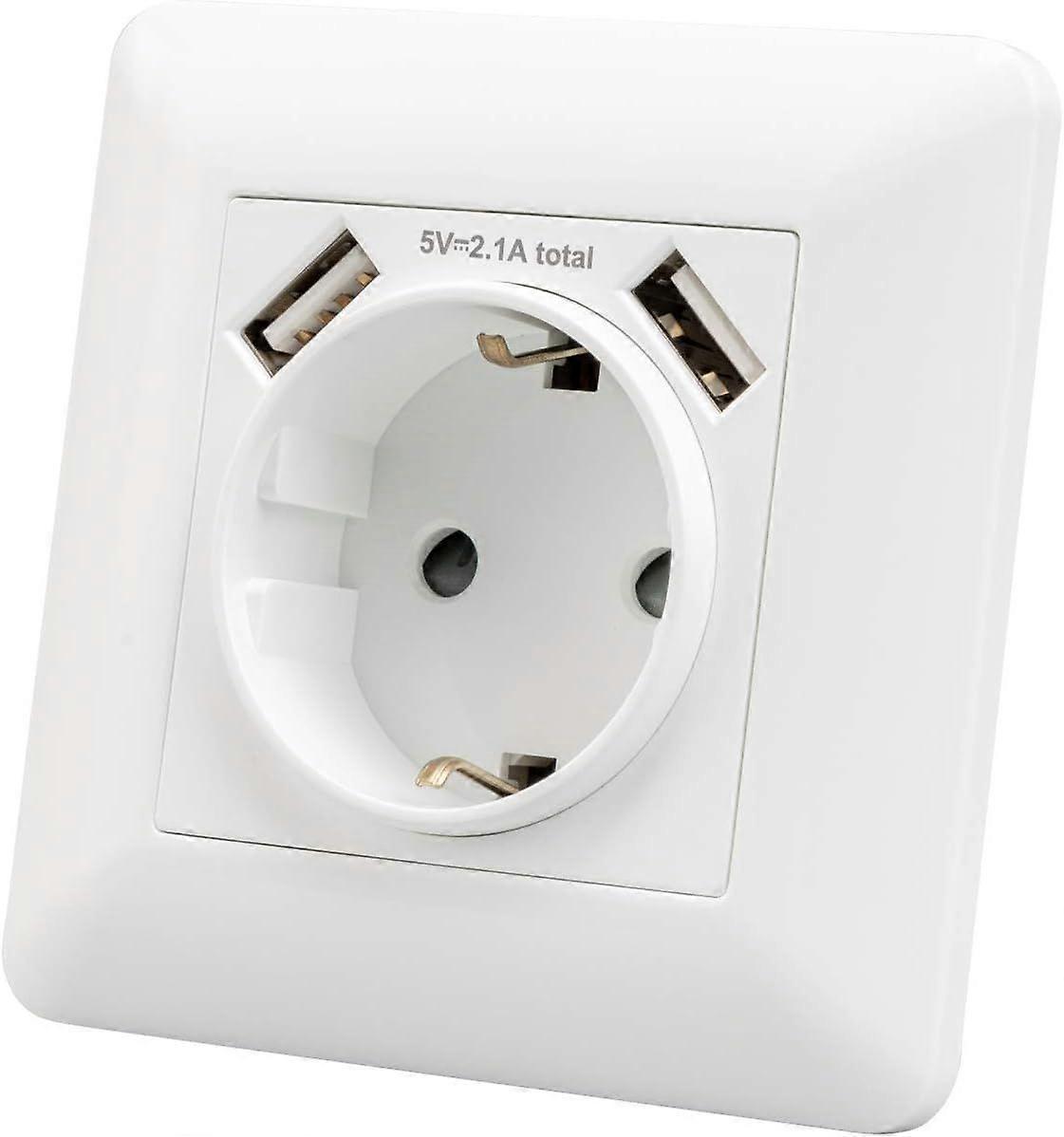 The socket has two USB output interfaces, Betterlife a wall socket and a built-in socket f