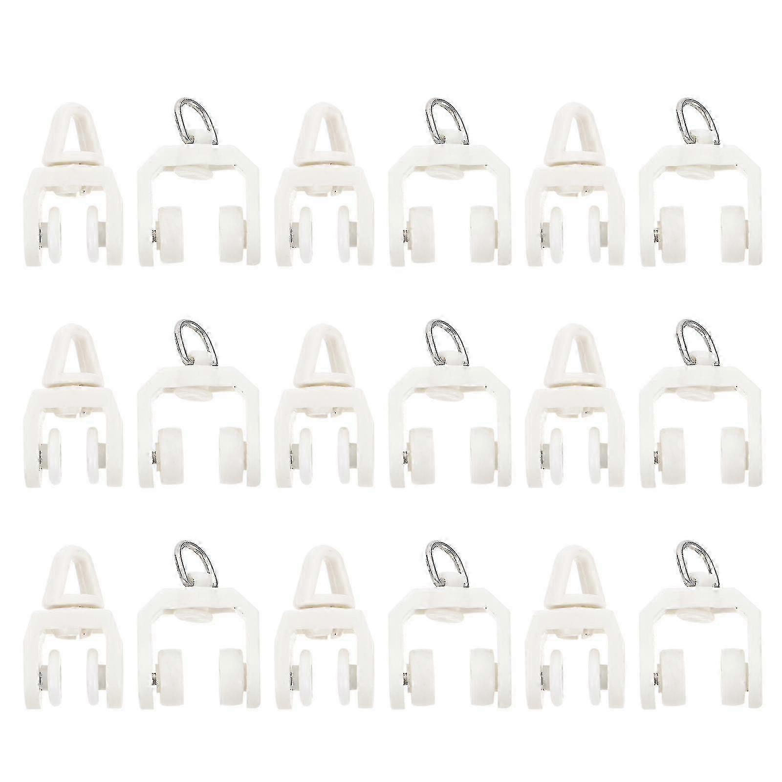 50pcs Curtain Track Glider Track Rollers Curtain Track Rollers