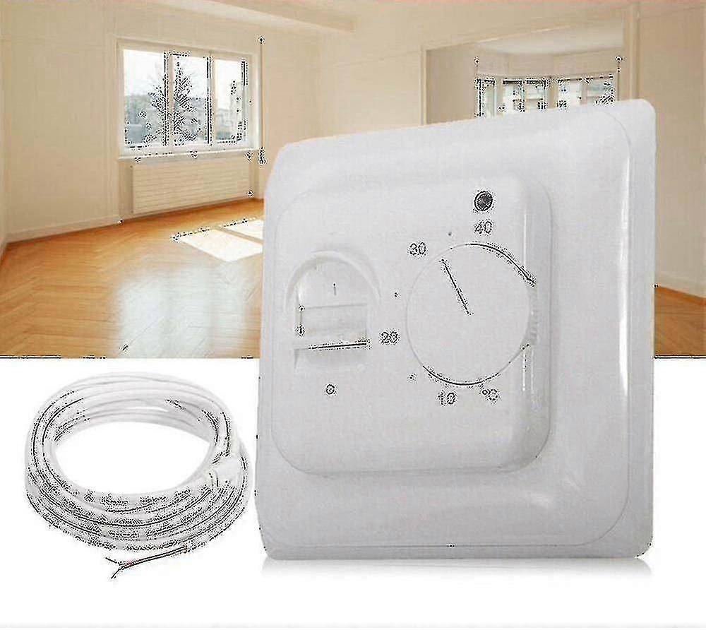 Electric underfloor heating thermostat temperature control switch + sensor cable a p [MI]